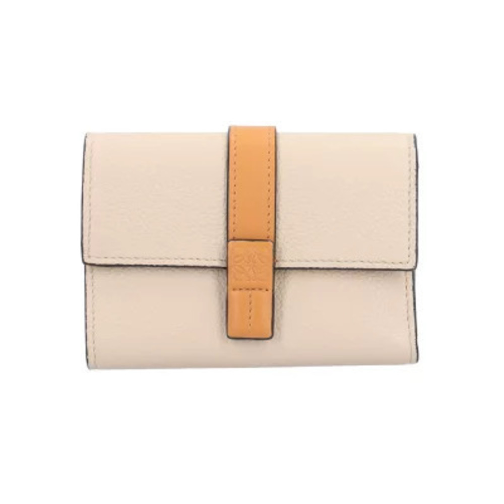 Loewe Vertical Wallet Tri fold Leather